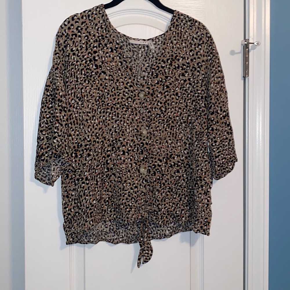 Beautiful leopard print blouse